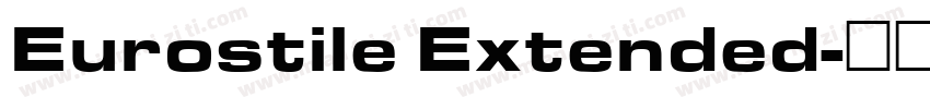 Eurostile Extended字体转换